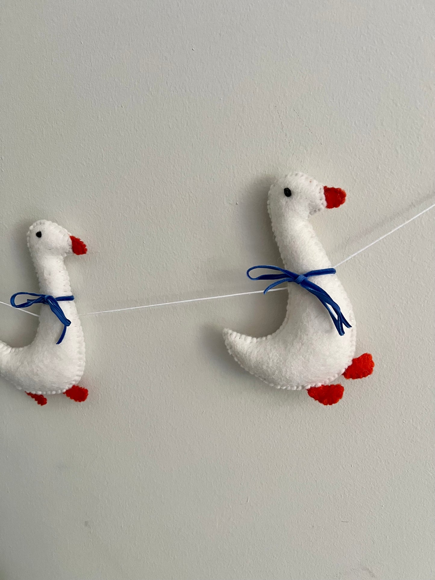 Blue Geese garland party decor nursery decor