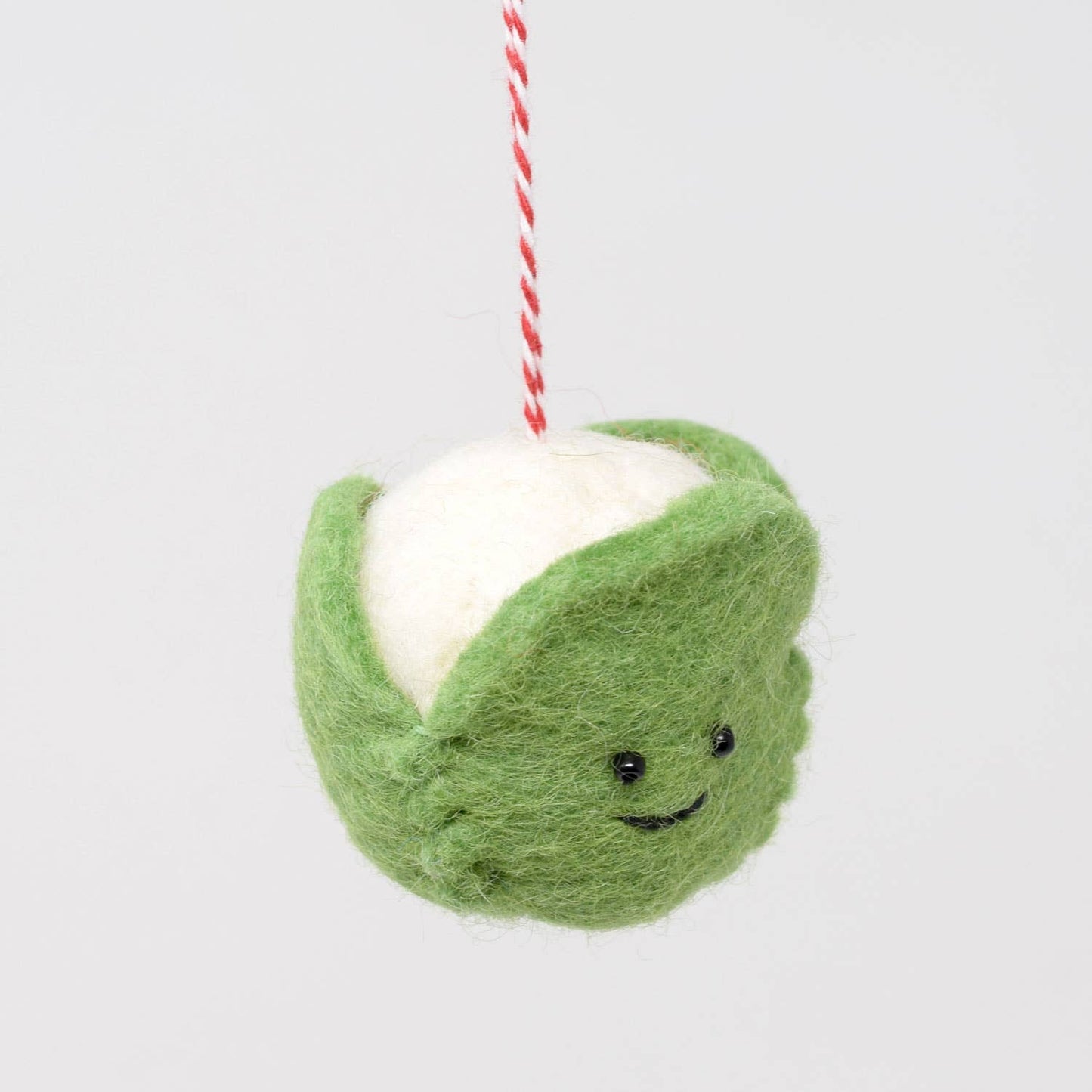 Felt Cauliflower Christmas Ornament