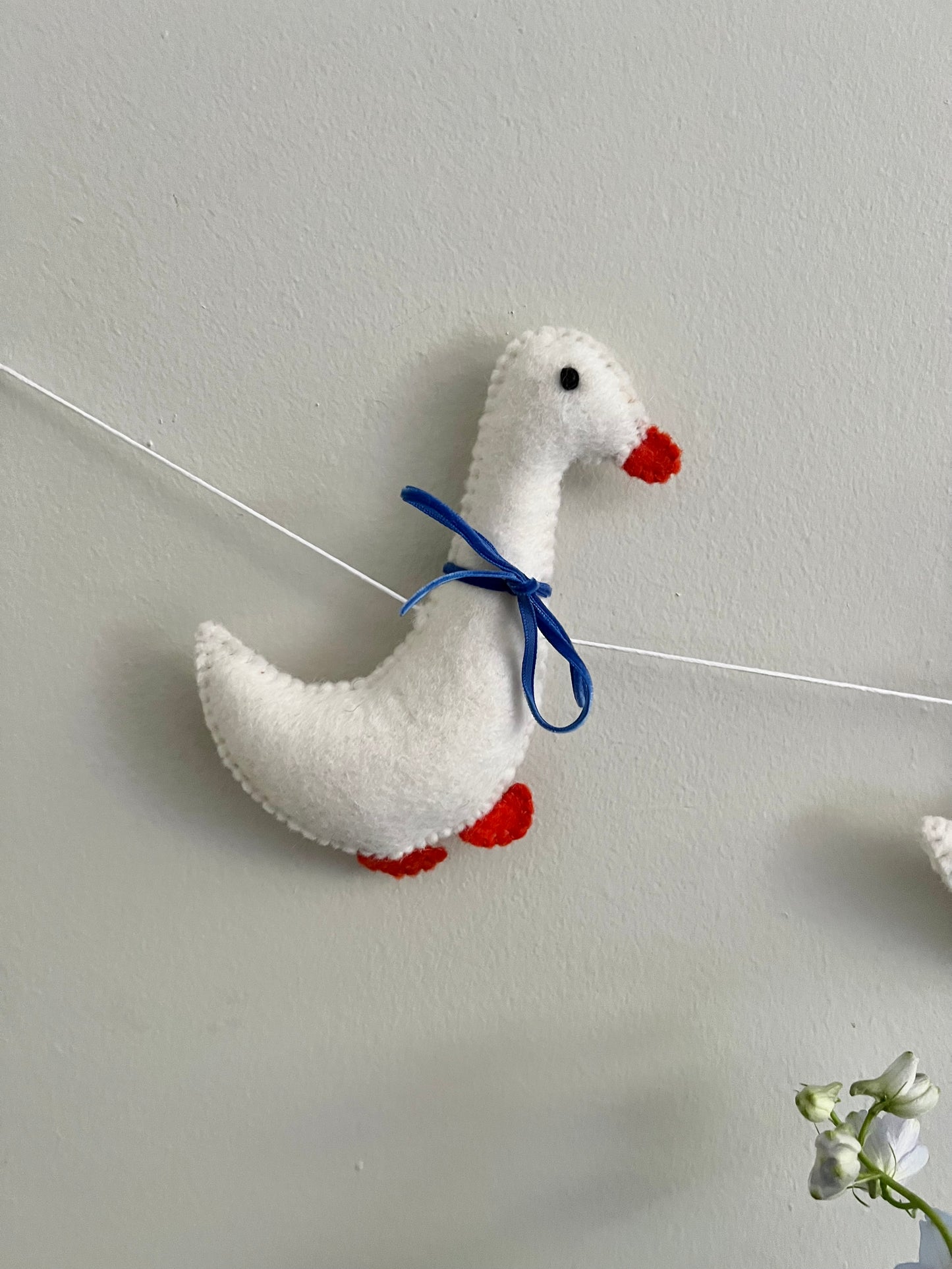 Blue Geese garland party decor nursery decor