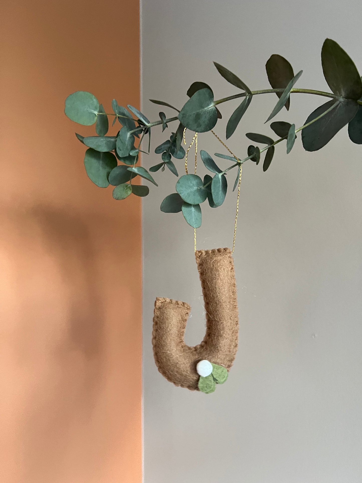Felt letter Christmas decoration