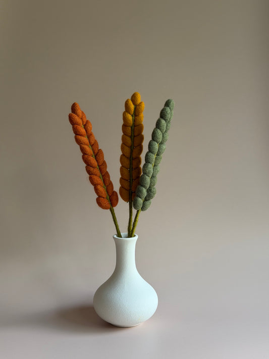 Felt Wheat Stem Bouquet