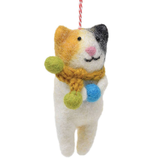 Felt Cat Christmas ornament