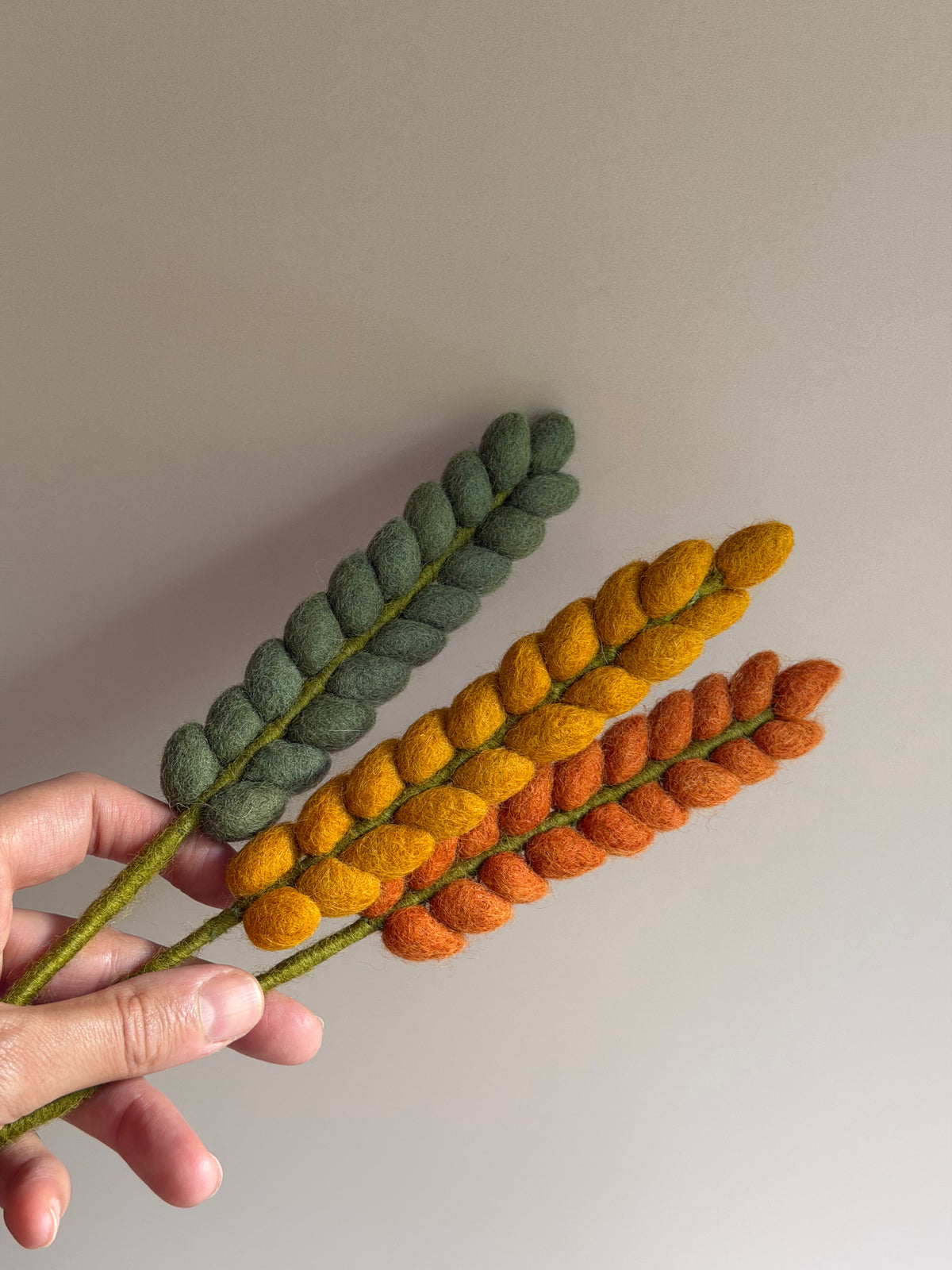 Felt Wheat Stem Bouquet