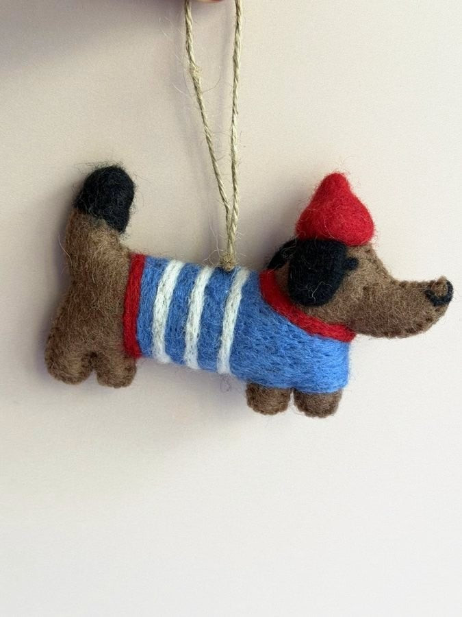 Dachshund Christmas Ornament