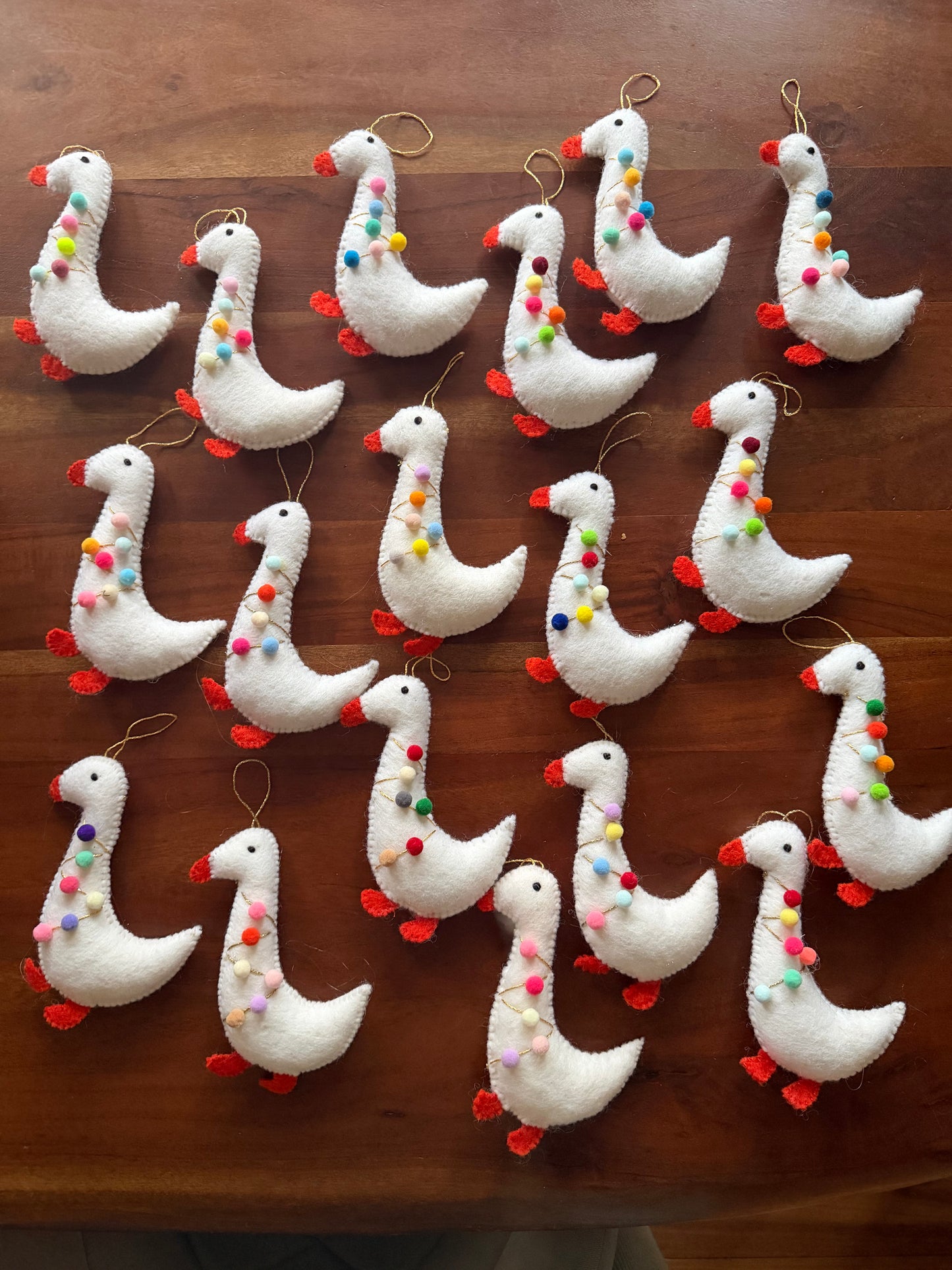 Silly goose Christmas ornament