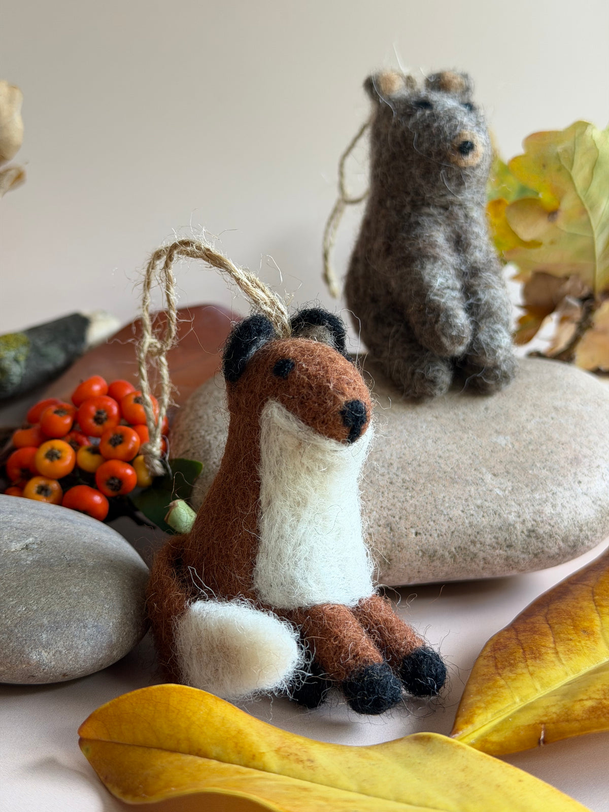 Felt Fox Hanging Decor