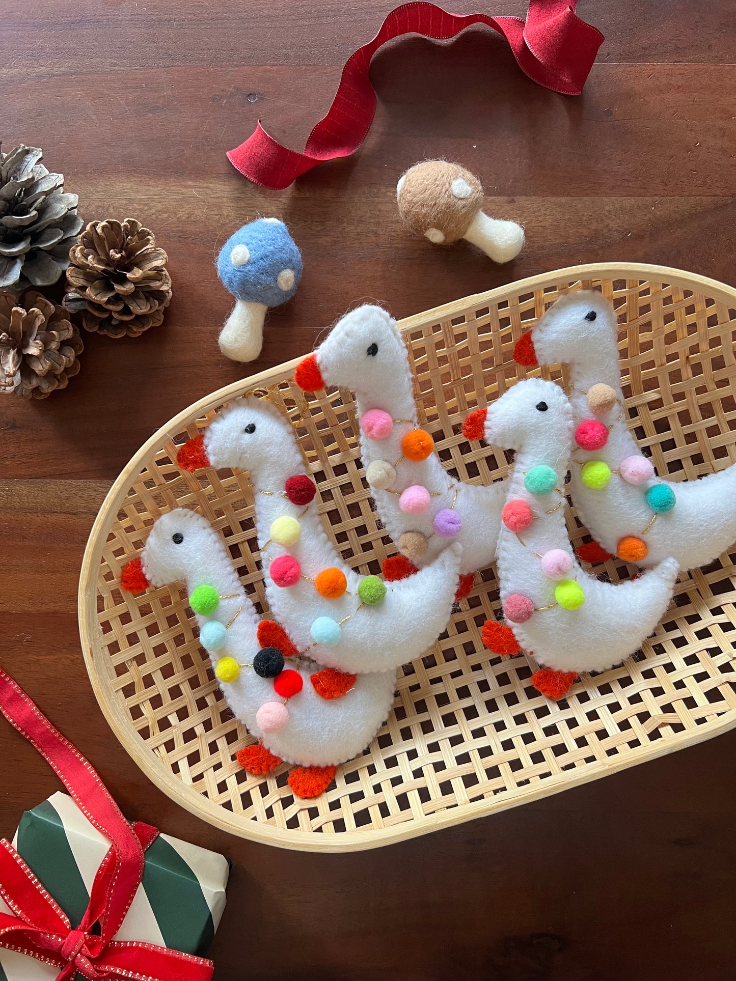 Silly goose Christmas ornament