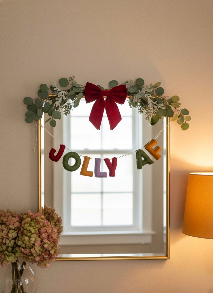 Jolly AF Christmas garland