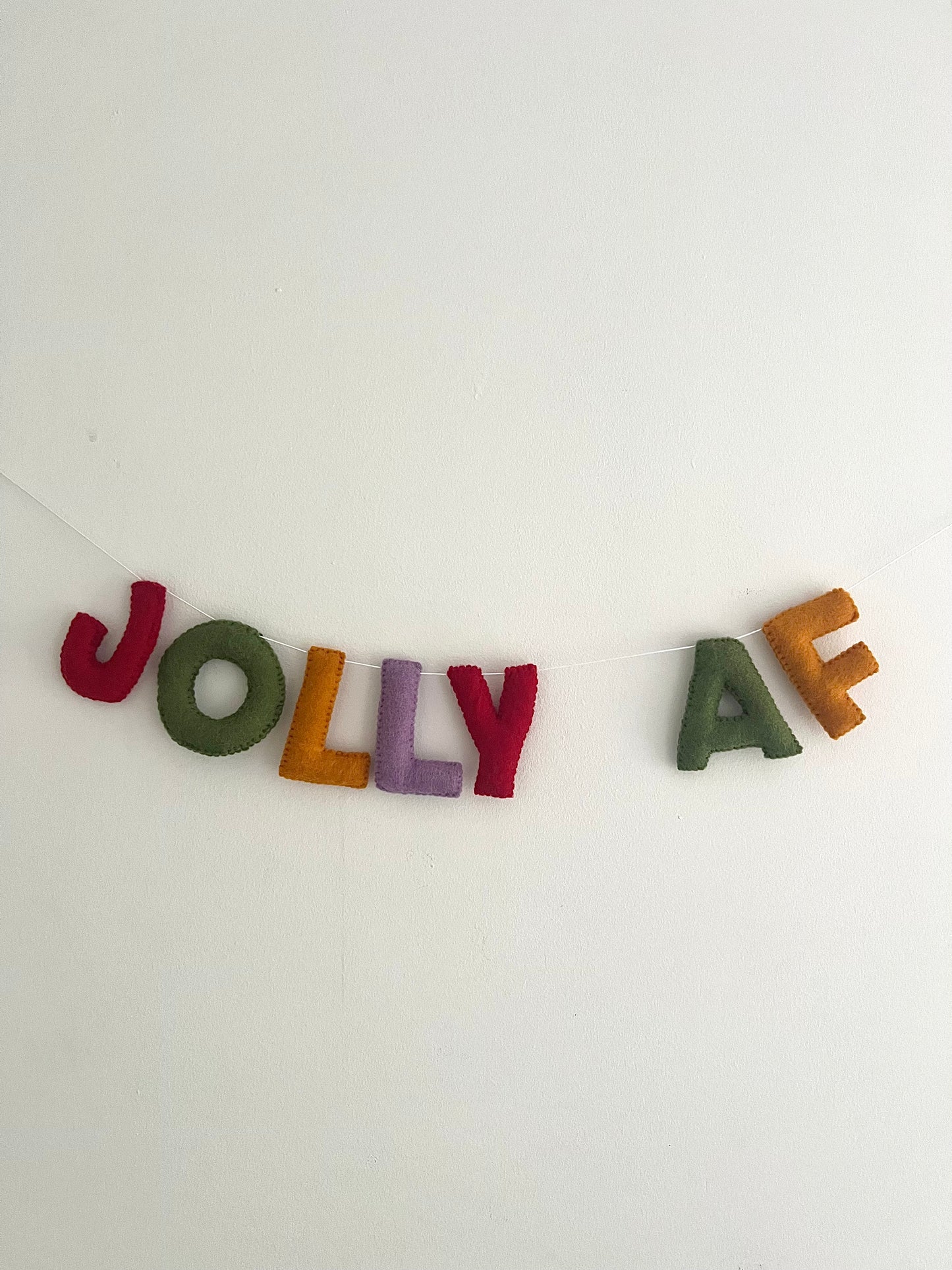 Jolly AF Christmas garland