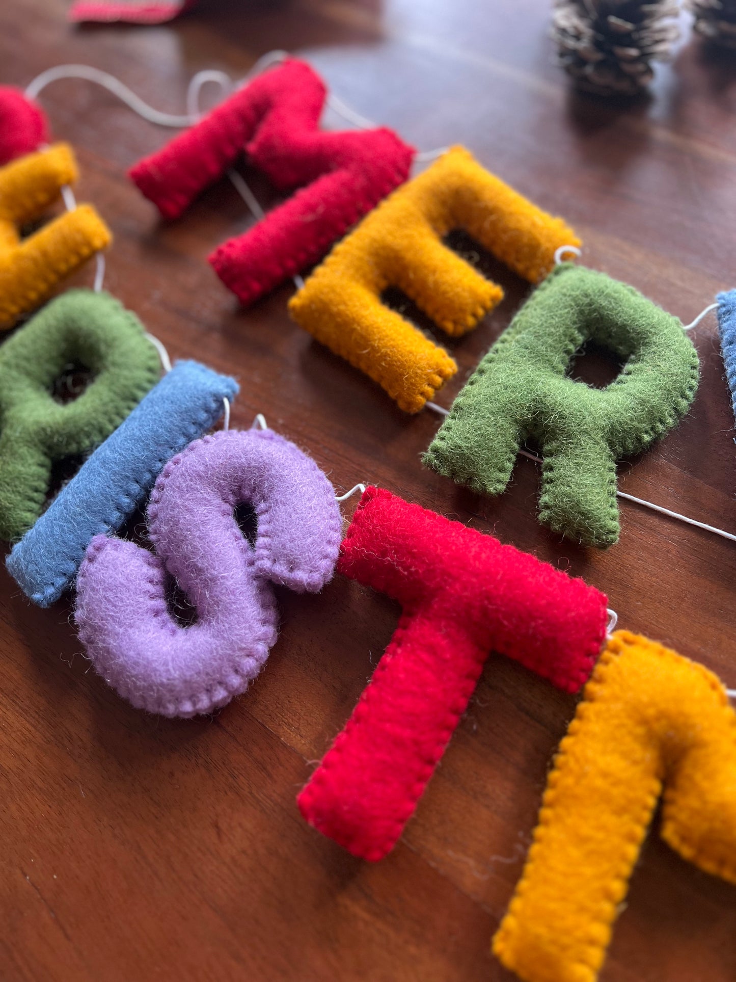 Merry Christmas garland