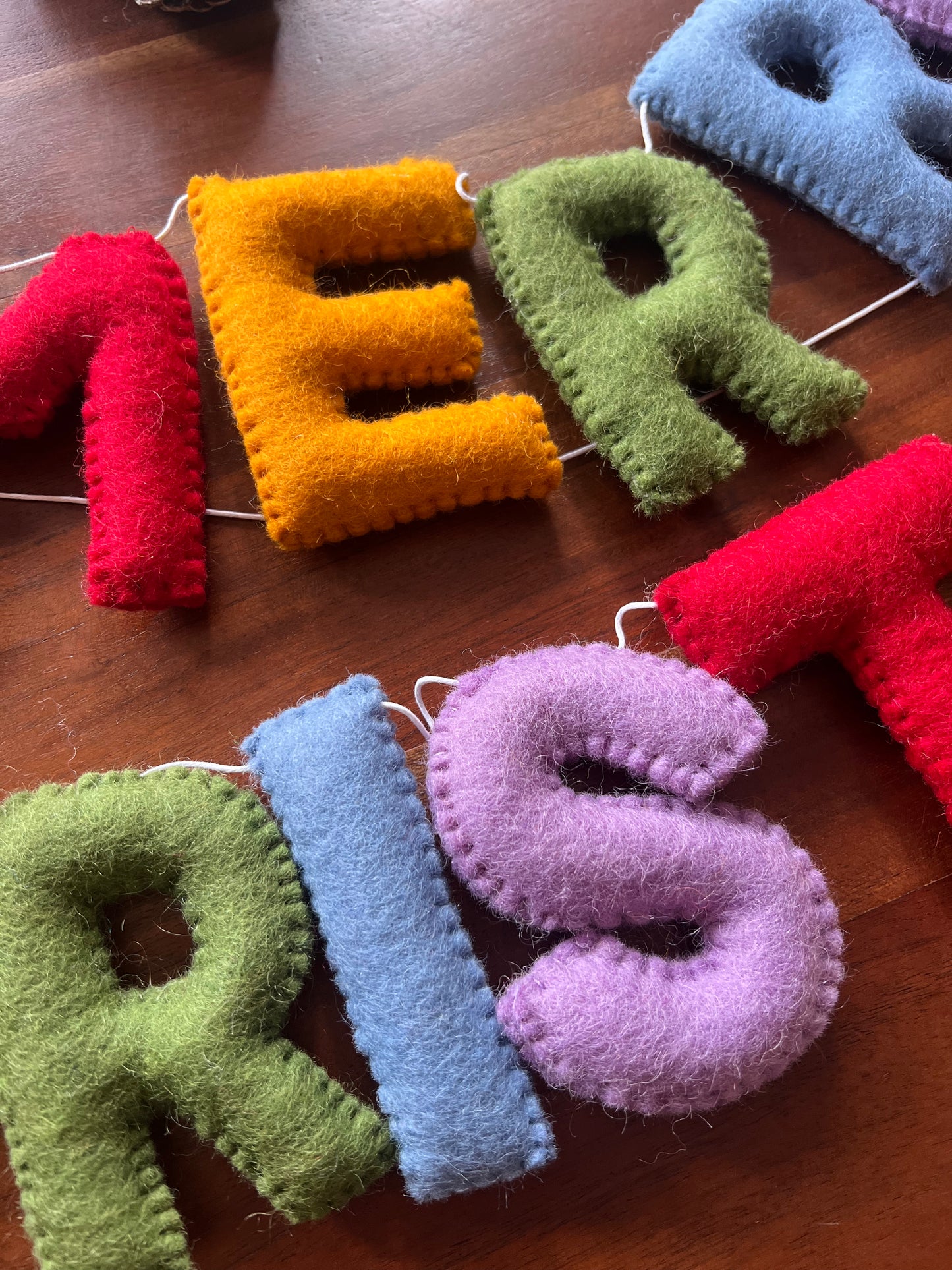 Merry Christmas garland