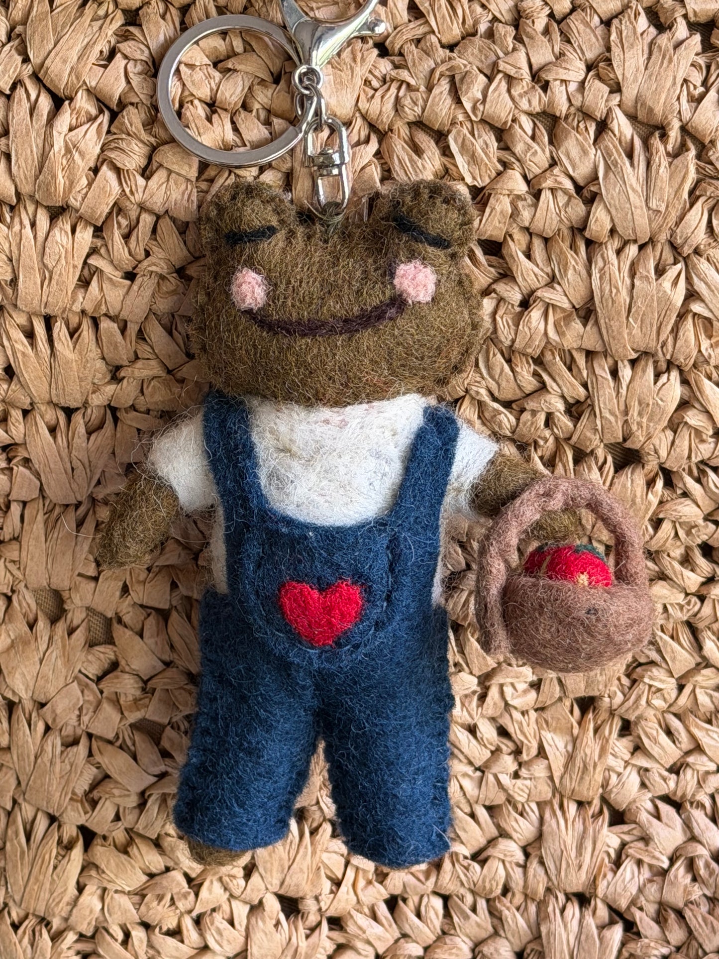 Monty, The Gardener Frog Bag Charm
