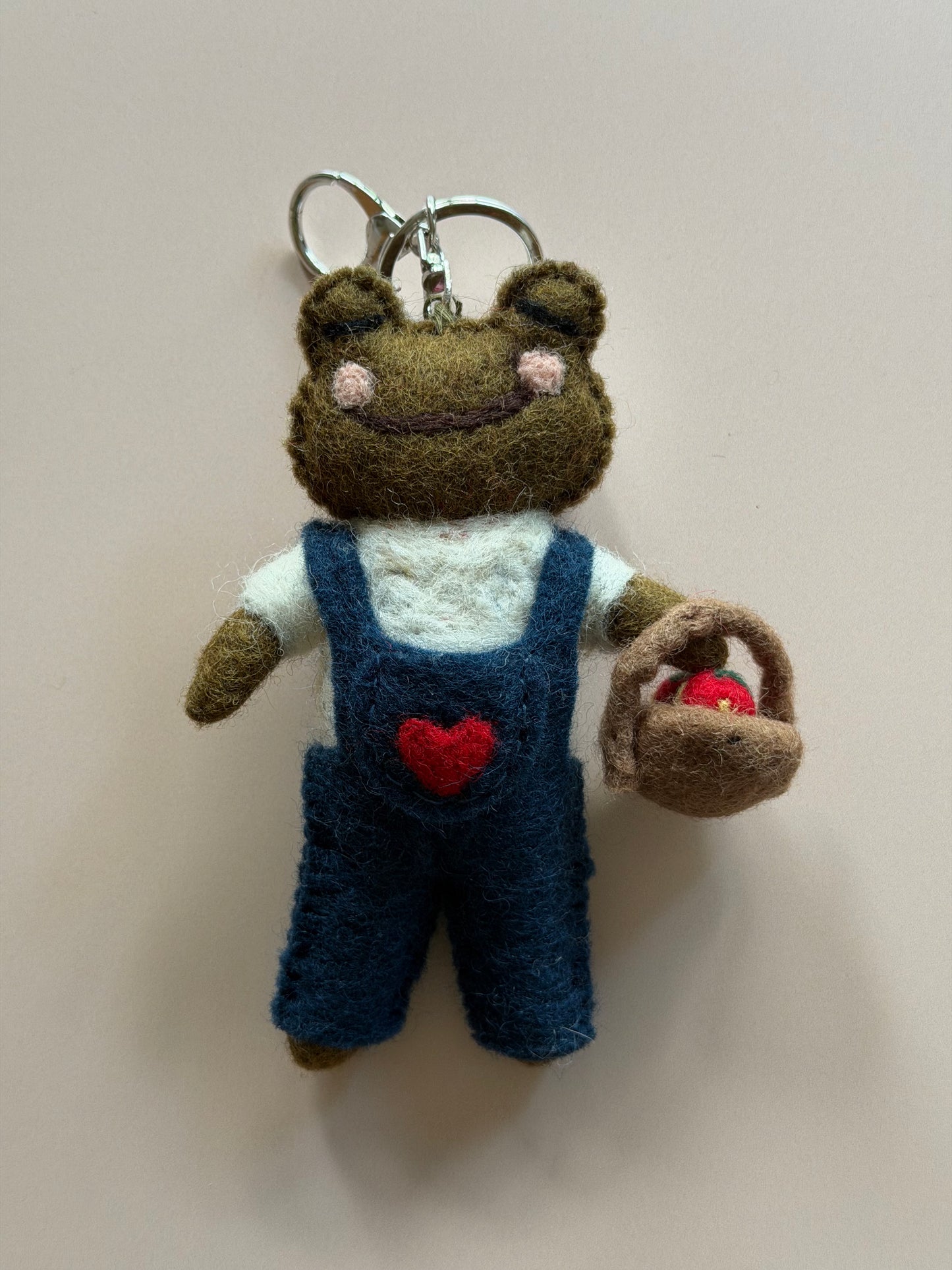 Monty, The Gardener Frog Bag Charm