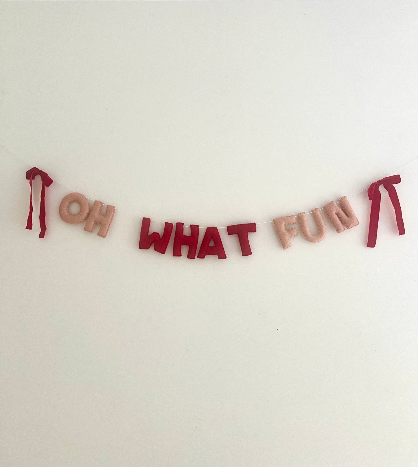 Oh What Fun Christmas garland
