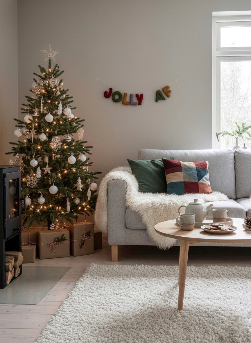 Jolly AF Christmas garland