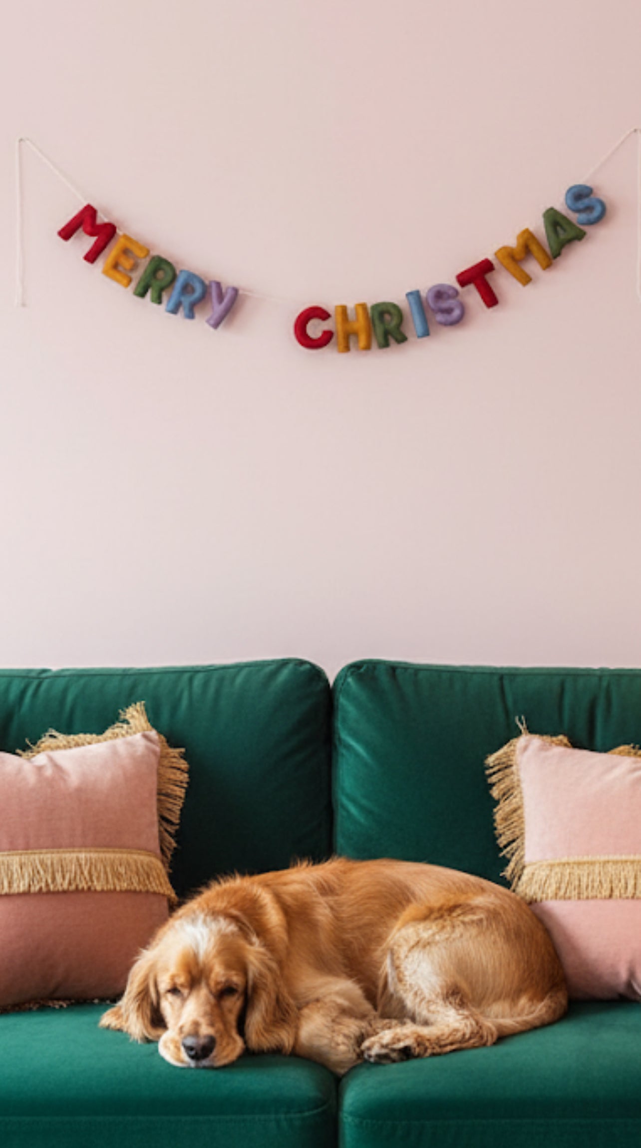 Merry Christmas garland