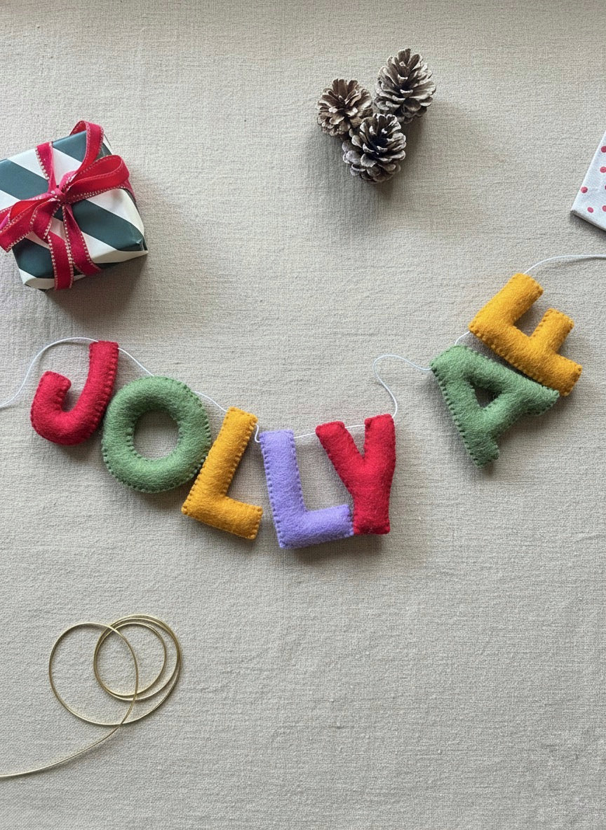 Jolly AF Christmas garland