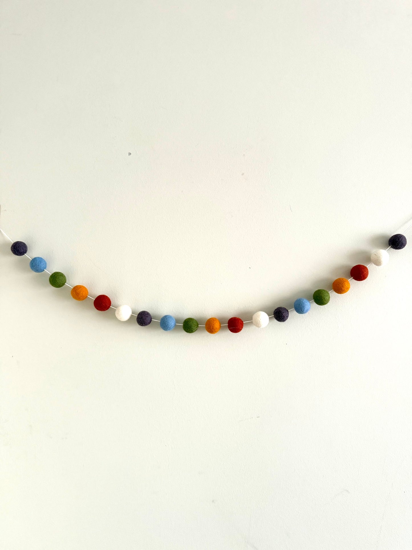Classic felt ball garland