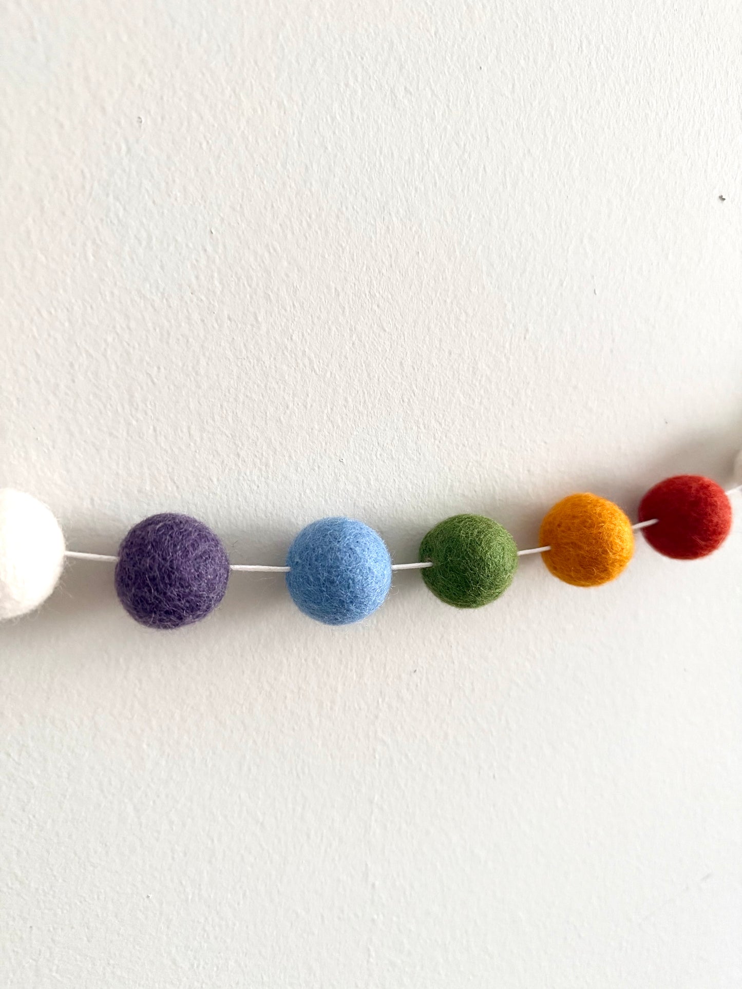 Classic felt ball garland