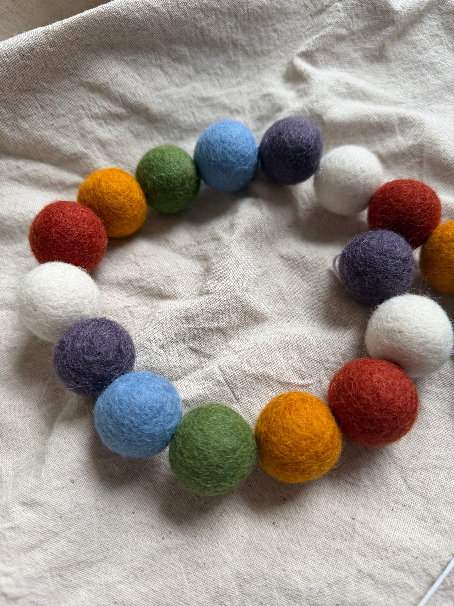 Classic felt ball garland