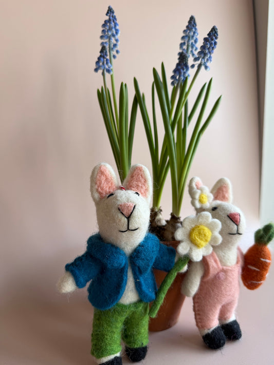 Oliver and Millie The Spring Bunny Pair
