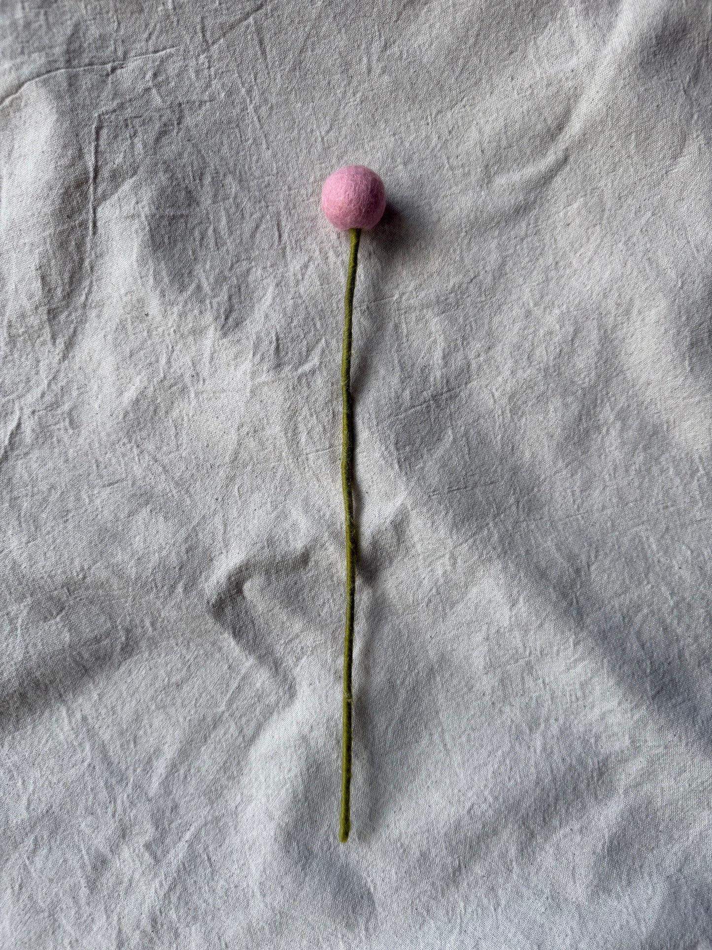 Billy Buttons (Craspedia) Felt Flower