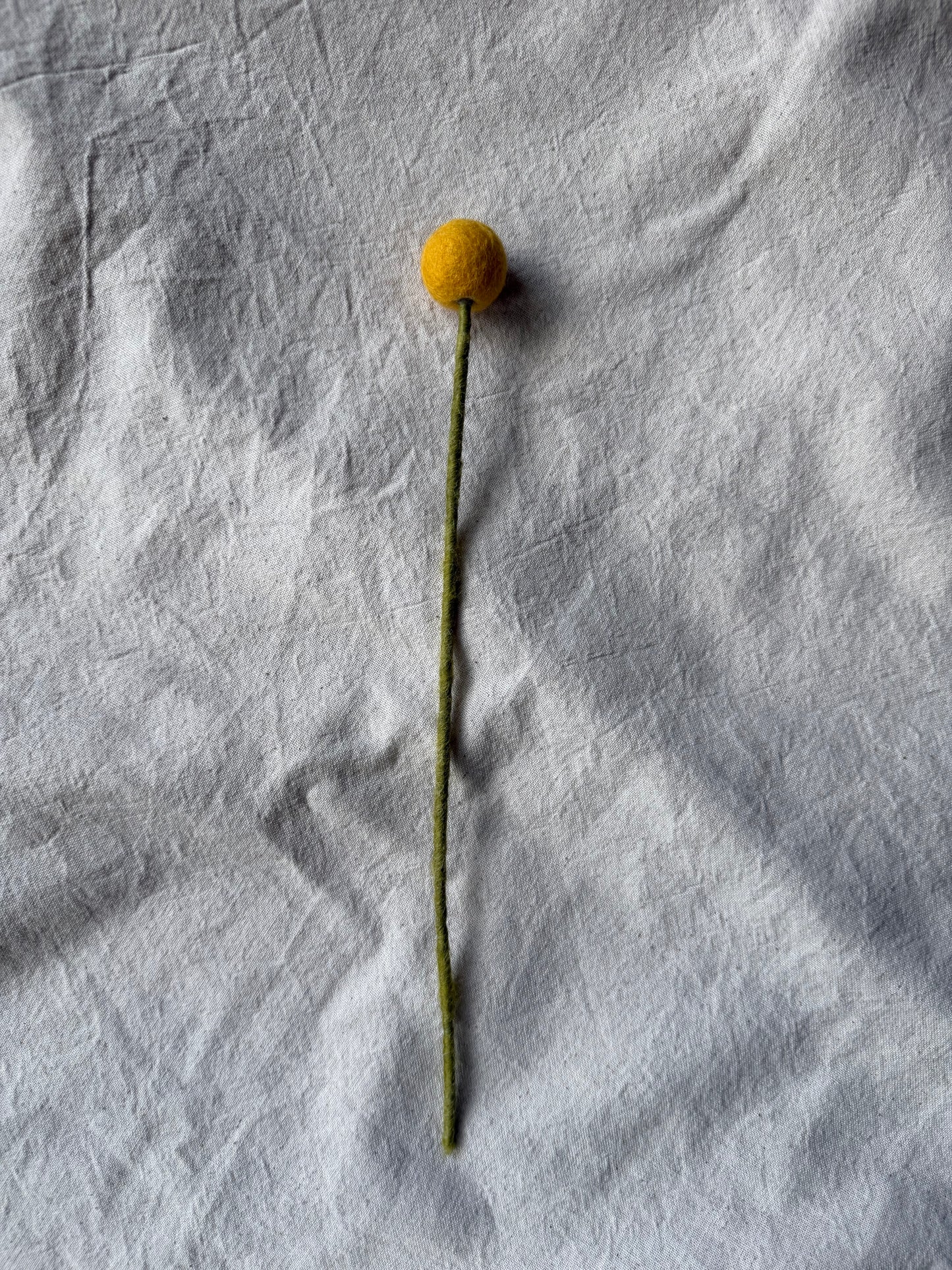 Billy Buttons (Craspedia) Felt Flower