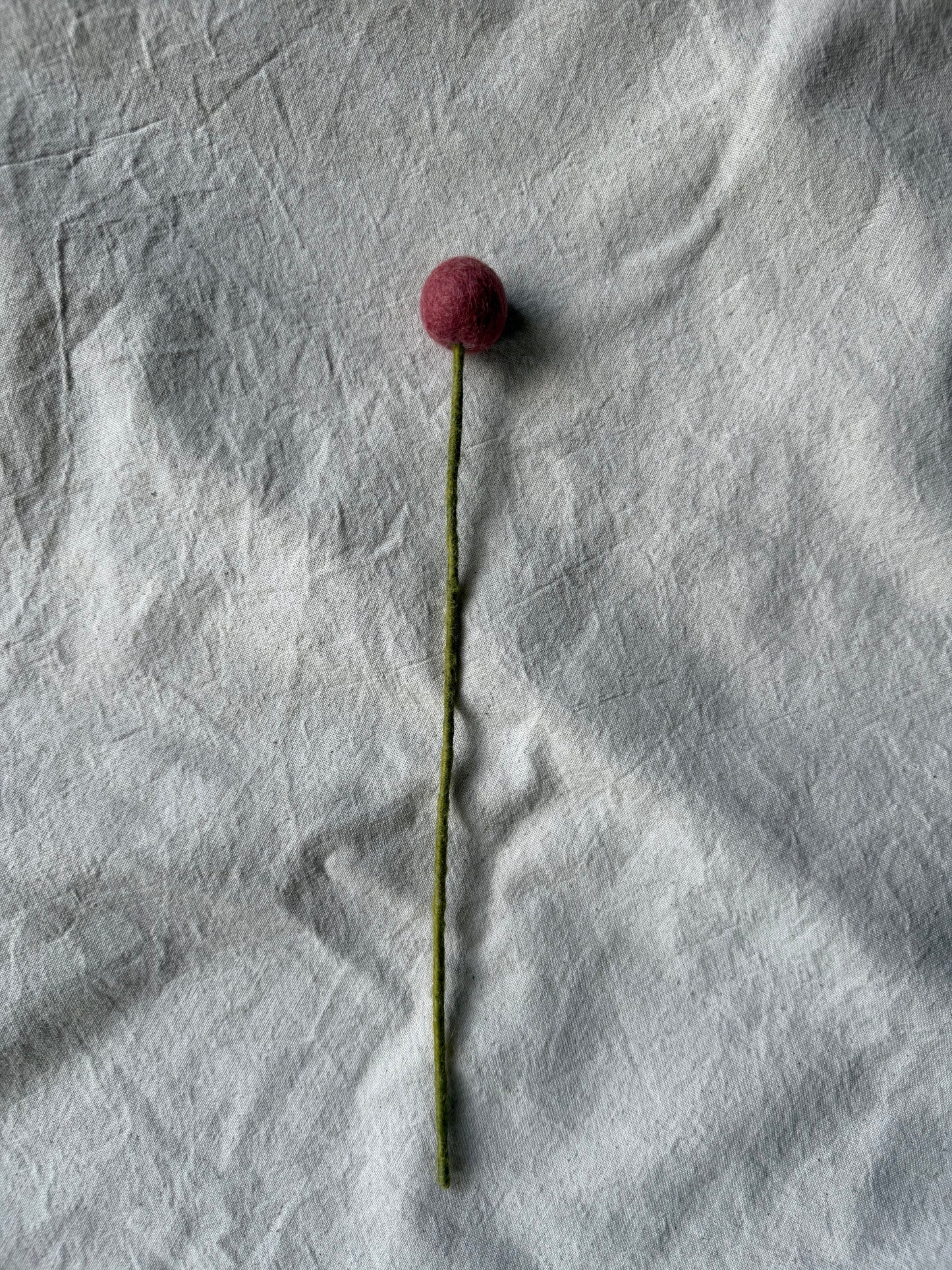Billy Buttons (Craspedia) Felt Flower