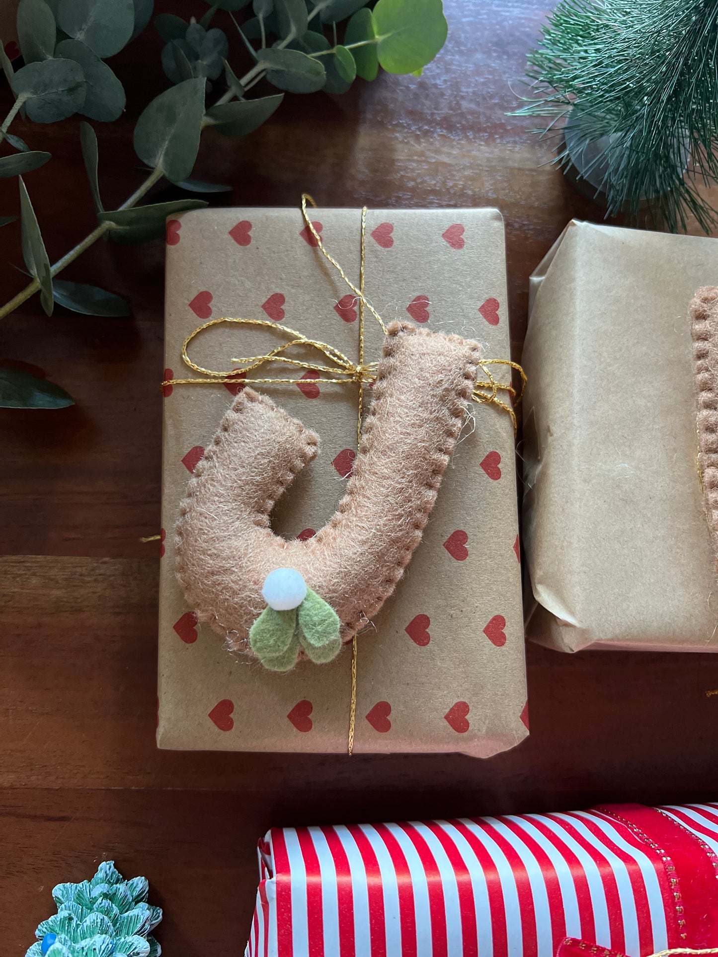 Felt letter Christmas decoration